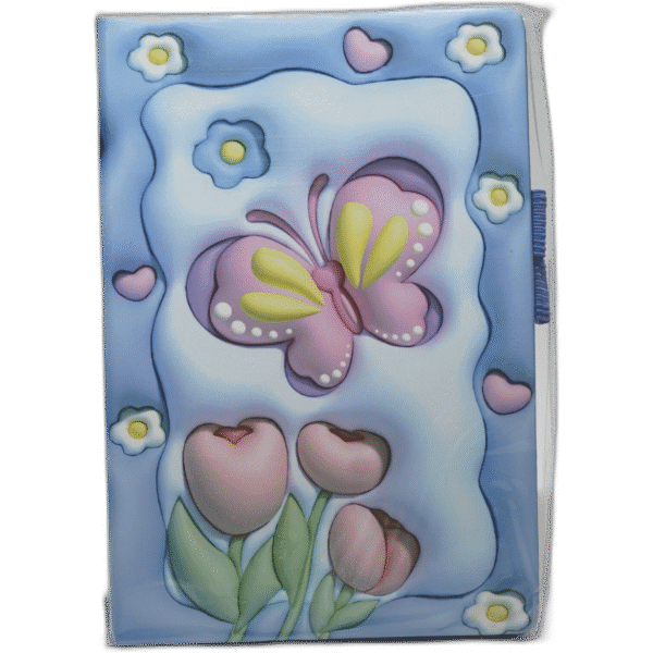 Modrý zápisník s motýlem - Obrázek 1