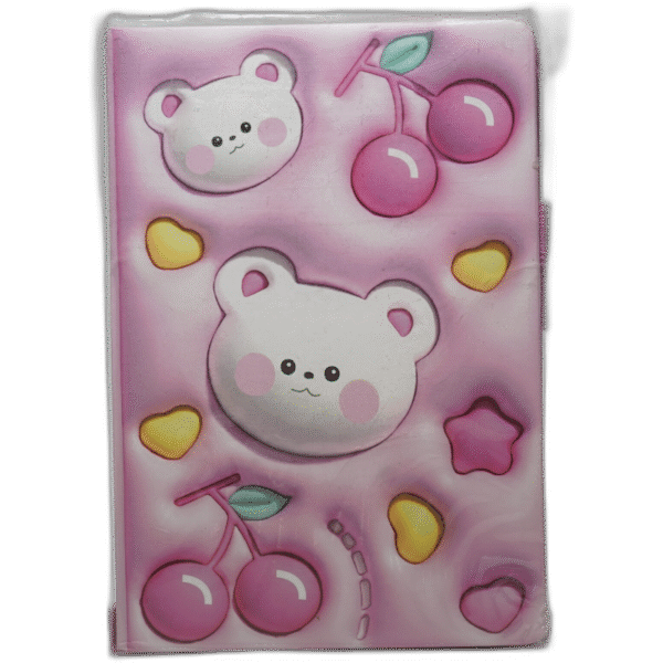 Růžový zápisník s motýlem - Obrázek 1