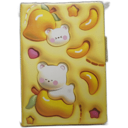 Žlutý zápisník s motýlem