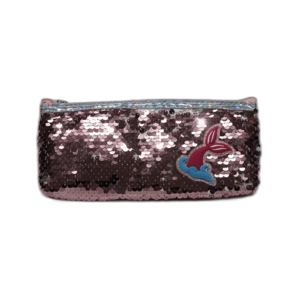 Růžový penál s šupinkami - Obrázek 1