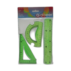 Zelené rýsovací potřeby