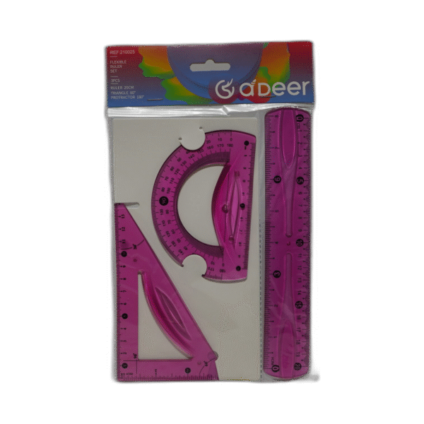 Růžové rýsovací potřeby - Obrázek 1