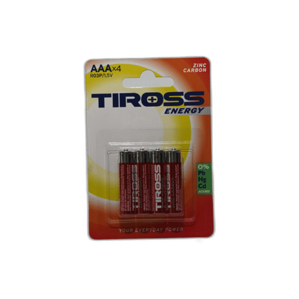 Tiross tužkové baterie AAA zinc carbone - Obrázek 1