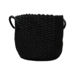 Černý dekorační košík