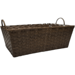 Velký hnědý dekorační košík