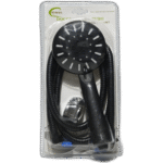 Černý sprchový set- hlavice+hadice 1,5m