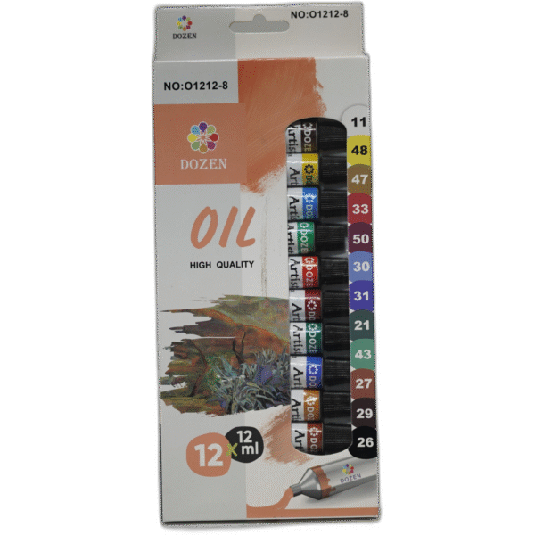 Olejové barvy na malování 12ks - Obrázek 1