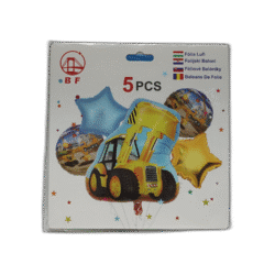 Sada balónků s motivem bagru 5ks