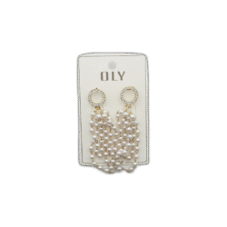 Oly náušnice dlouhé s kuličkami zlaté