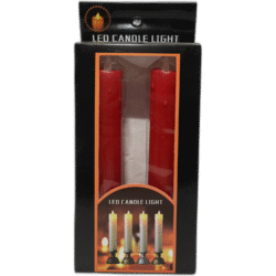 LED svítící svíčky červená 30cm