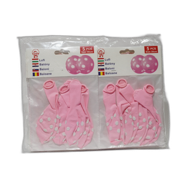 Růžové balónky 30cm 5ks - Obrázek 1