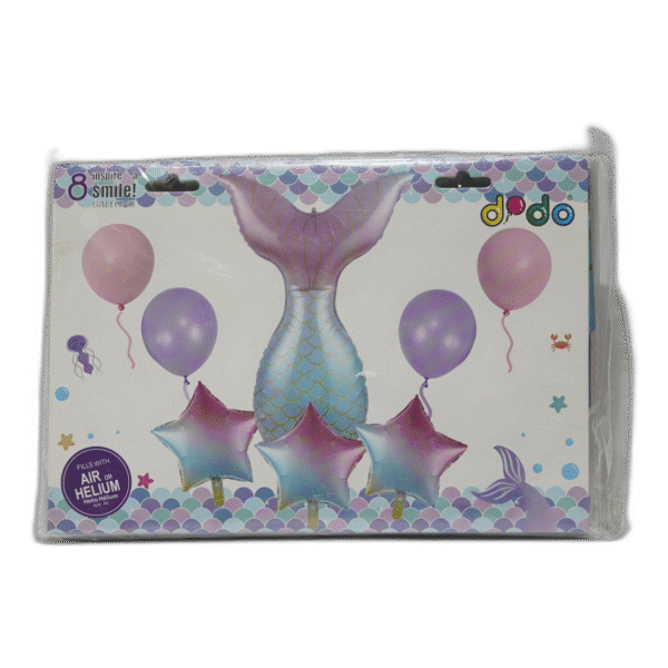 Fóliové balónky s ocasem mořské panny - Obrázek 1