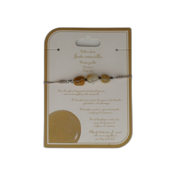 Žlutý nefrit náramek - Obrázek 1