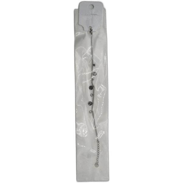 Náramek z nerezové oceli stříbrný se stromečkami - Obrázek 1