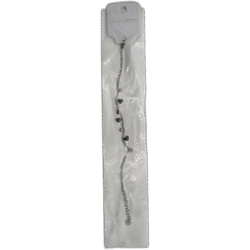 Náramek z nerezové oceli stříbrný se srdíčkami