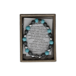 Tyrkys modrý náramek z nerezové oceli s pytlíčkem