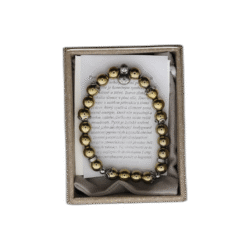 Pyrit náramek z nerezové oceli s pytlíčkem