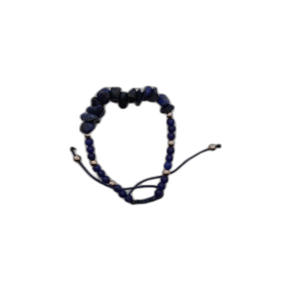 Modrý náramek s kamínkami - Obrázek 1