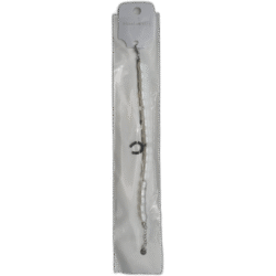 Stříbrný náramek s kotvou a perlami