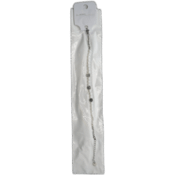 Stříbrný náramek se stromečkami a perlami