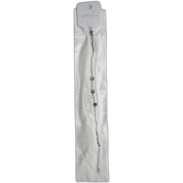 Stříbrný náramek se stromečkami a perlami - Obrázek 1