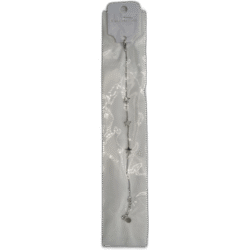 Náramek z nerezové oceli stříbrný s hvězdičkami