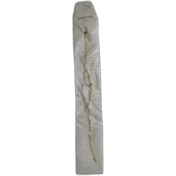 Zlatý náramek z nerezové oceli s motýlkem a perlami