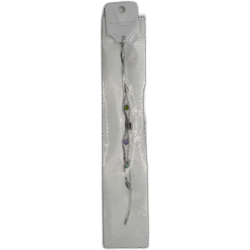 Stříbrný náramek z nerezové oceli s barevnými kamínky