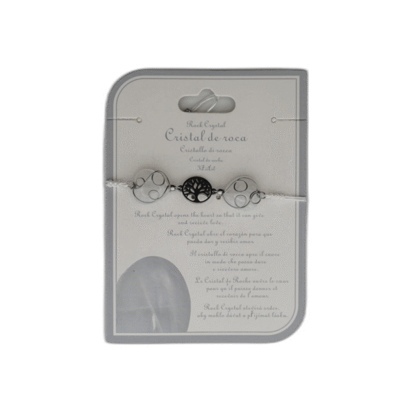 Křišťál náramek bílý se stromečkem - Obrázek 1