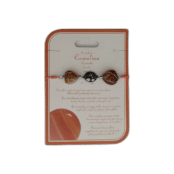 Karneol náramek oranžový se stromečkem