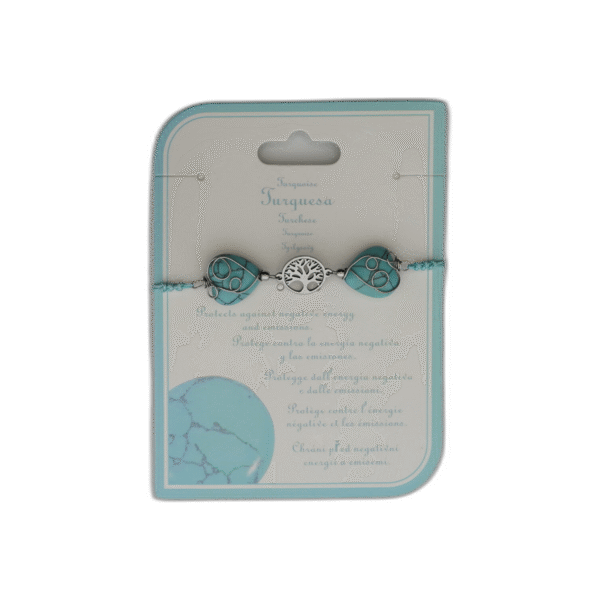 Tyrkys náramek modrý se stromečkem - Obrázek 1