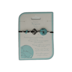 Tyrkys náramek modrý s leknínem