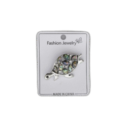 Brož s želvou a kamínkami