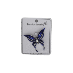 Brož s modrým motýlem