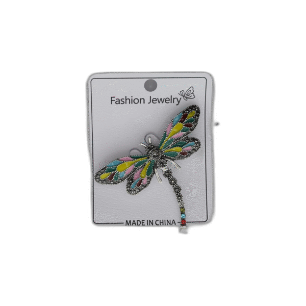 Brož s barevnou vážkou - Obrázek 1