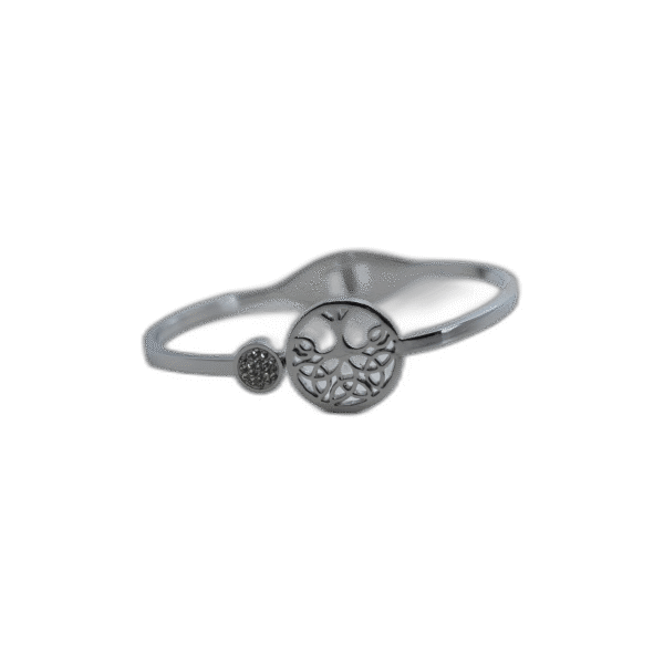 Stříbrný náramek z nerezové oceli se stromem - Obrázek 1