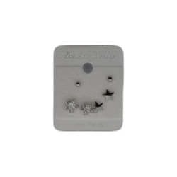 Stříbrný set náušnic s drahokamy