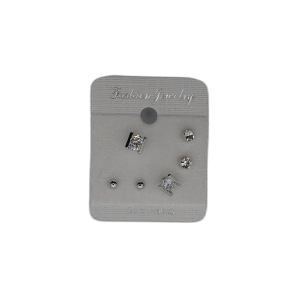 Stříbrný set náušnic s drahokamy - Obrázek 1