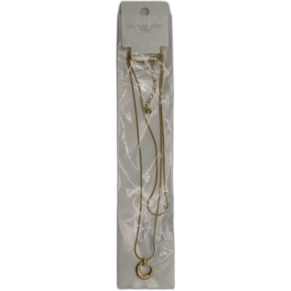 Zlatý náhrdelník s kroužkem - Obrázek 1