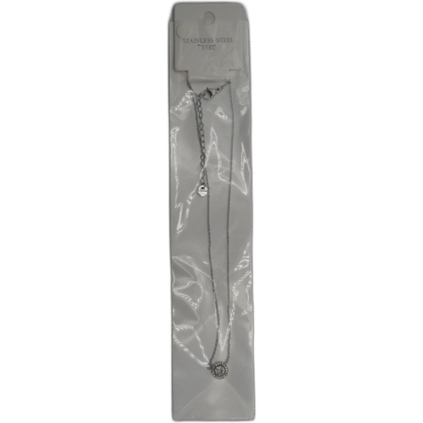 Stříbrný náhrdelník s drahokamem - Obrázek 1