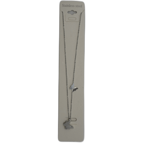 Stříbrný náhrdelník s motýlem - Obrázek 1