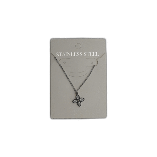 Stříbrný náhrdelník s čtyřlístkem - Obrázek 1