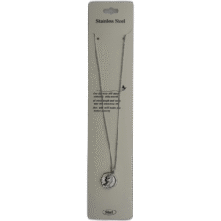 Stříbrný náhrdelník s kulatým vzorem