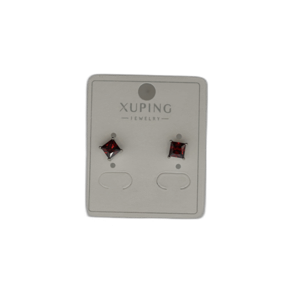 Náušnice Xuping červené - Obrázek 1