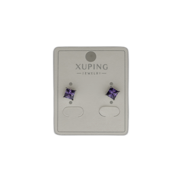 Náušnice Xuping fialové - Obrázek 1