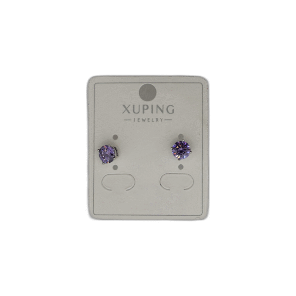 Náušnice Xuping fialové - Obrázek 1