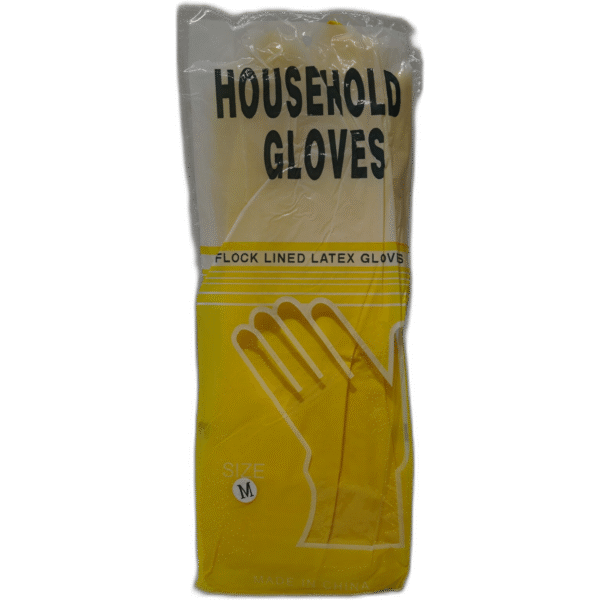 Rukavice latexové žluté - Obrázek 1