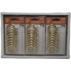 Záclonové kroužky zlaté 10ks