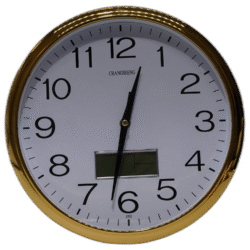 Hodiny se zlatým rámem