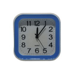 Hodiny se modrým rámem